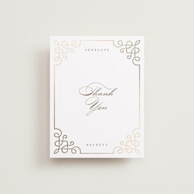 Foil-Pressed Wedding Thank You Cards