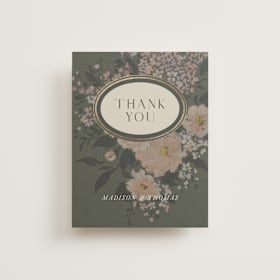 Foil-Pressed Wedding Thank You Cards