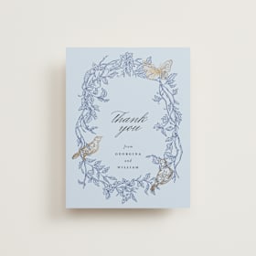 Foil-Pressed Wedding Thank You Cards