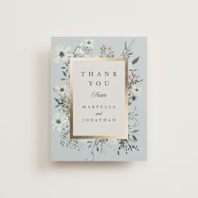 Foil-Pressed Wedding Thank You Cards