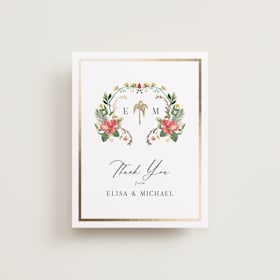 Foil-Pressed Wedding Thank You Cards