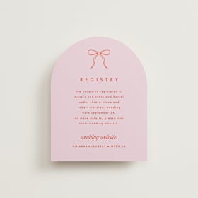 Bridal Shower Insert Cards