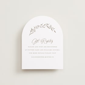 Bridal Shower Insert Cards