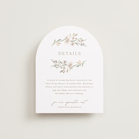 Foil-Pressed Direction Cards