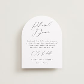 Rehearsal Dinner Cards