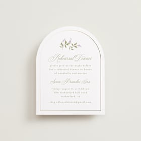 Foil-Pressed Rehearsal Dinner Cards
