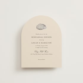 Foil-Pressed Rehearsal Dinner Cards