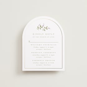 Foil-Pressed Multi-Event RSVP Cards