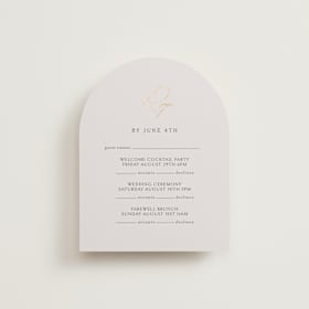 Foil-Pressed Multi-Event RSVP Cards