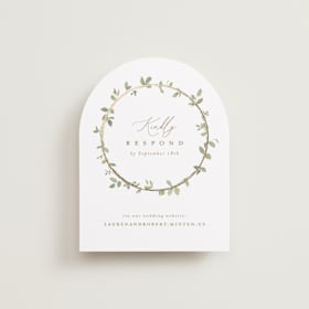 Foil-Pressed RSVP Online Enclosure Cards