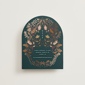 Foil-Pressed RSVP Online Enclosure Cards