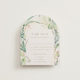Foil-Pressed RSVP Cards