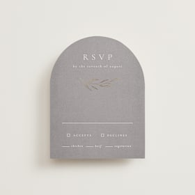 Foil-Pressed RSVP Cards