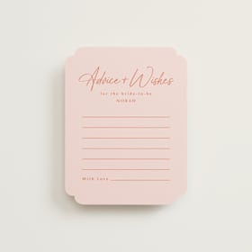 Bridal Shower Insert Cards