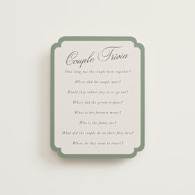 Bridal Shower Insert Cards