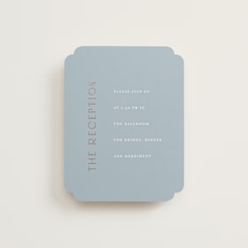 Foil-Pressed Reception Cards