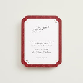 Foil-Pressed Reception Cards
