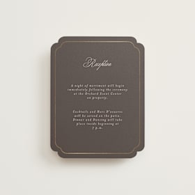 Foil-Pressed Reception Cards