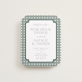 Rehearsal Dinner Cards