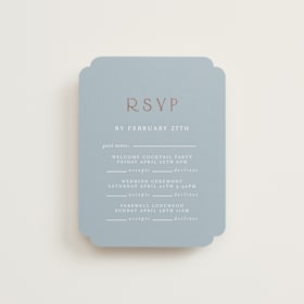 Foil-Pressed Multi-Event RSVP Cards