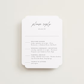 Multi-Event RSVP Cards