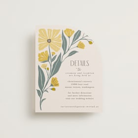 Foil-Pressed Direction Cards