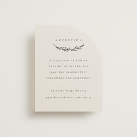 Foil-Pressed Reception Cards