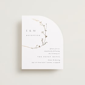 Foil-Pressed Reception Cards