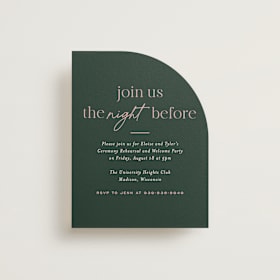 Rehearsal Dinner Cards
