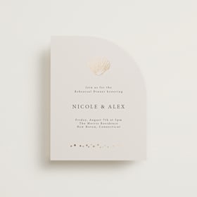 Foil-Pressed Rehearsal Dinner Cards
