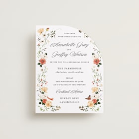 Foil-Pressed Rehearsal Dinner Cards