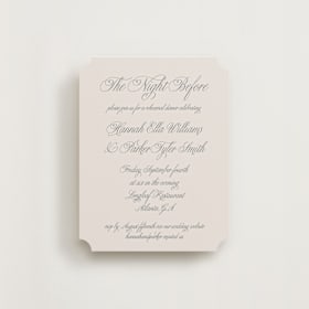 Rehearsal Dinner Cards
