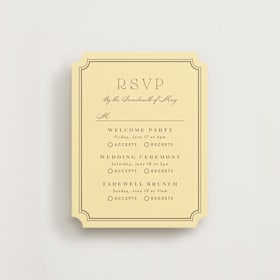 Multi-Event RSVP Cards