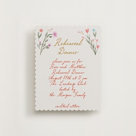 Rehearsal Dinner Cards