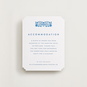 Letterpress Direction Cards