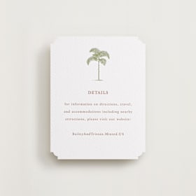 Letterpress Direction Cards