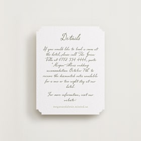Letterpress Direction Cards