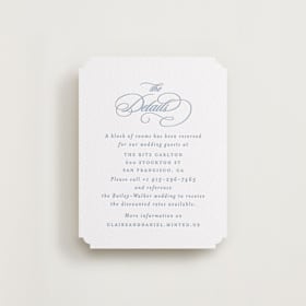 Letterpress Direction Cards