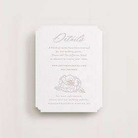 Letterpress Direction Cards