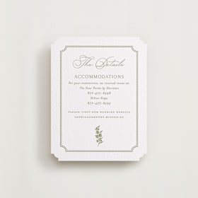 Letterpress Direction Cards