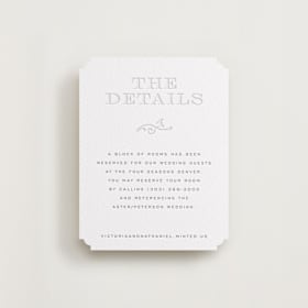 Letterpress Direction Cards