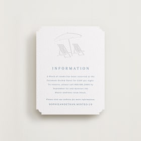 Letterpress Direction Cards