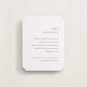 Letterpress Direction Cards