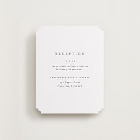 Letterpress Reception Cards