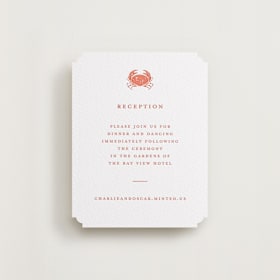 Letterpress Reception Cards