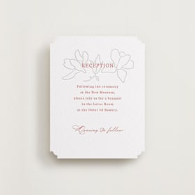 Letterpress Reception Cards