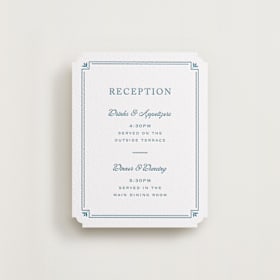 Letterpress Reception Cards