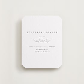 Letterpress Rehearsal Dinner Cards