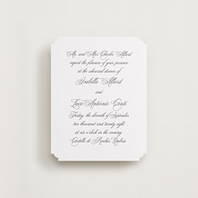 Letterpress Rehearsal Dinner Cards