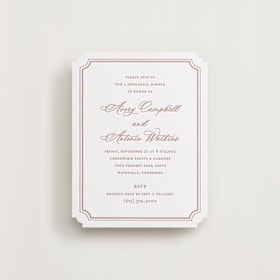 Letterpress Rehearsal Dinner Cards